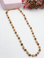 Gold-Tone Multicolor Beaded Mala