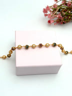 Gold-Tone Multicolor Beaded Mala