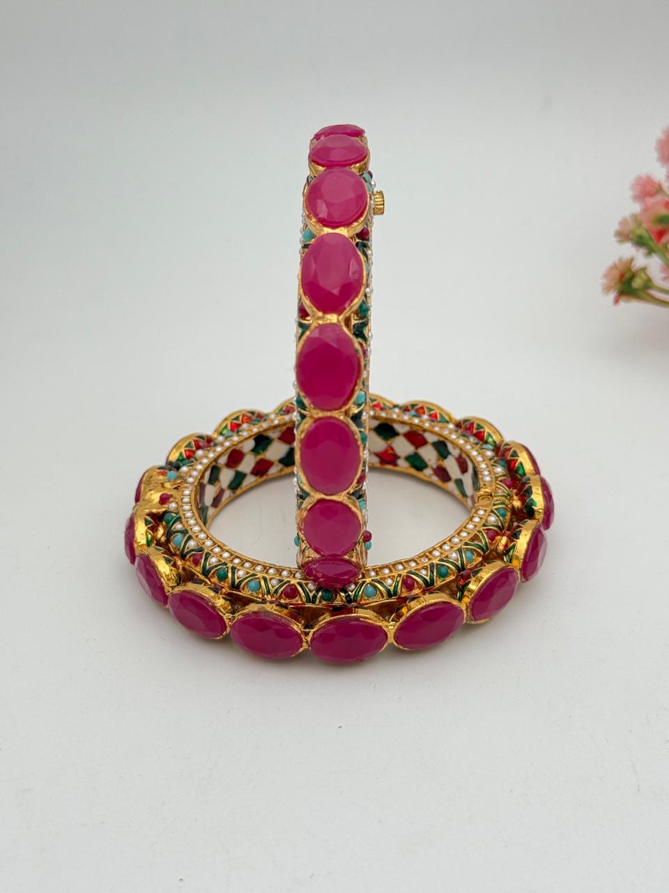 Rajvanshi Meenakari Bangle