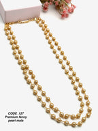 Premium Golden Pearl Fancy Mala