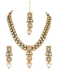 Nandini Pearl & Emerald Kundan Necklace Set