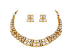 Aarohi Kundan Petal Polki Necklace Set