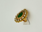 Emerald Floral Ring