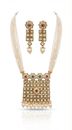 Royal Pearl Kundan Necklace Set