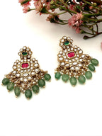 Green Bead Kundan Necklace