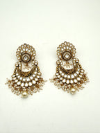 Pearl Kundan Royal Ear Cuffs
