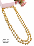 Premium Golden Pearl Fancy Mala