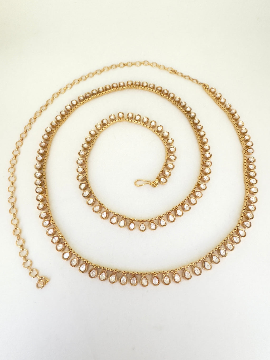 Elegant Golden Kundan Kamarbandh