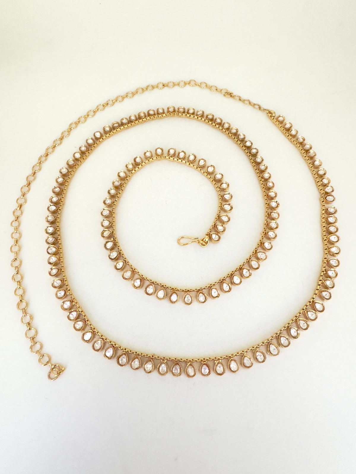 Elegant Golden Kundan Kamarbandh