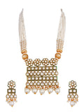 Royal Pearl Kundan Polki Choker Necklace Set