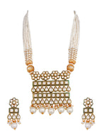Royal Pearl Kundan Polki Choker Necklace Set