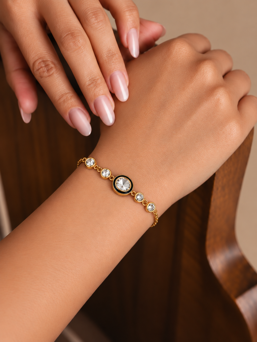 NoirLuxe Crystal Bracelet
