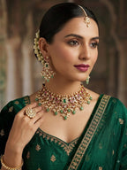Ruby Green Kundan Necklace