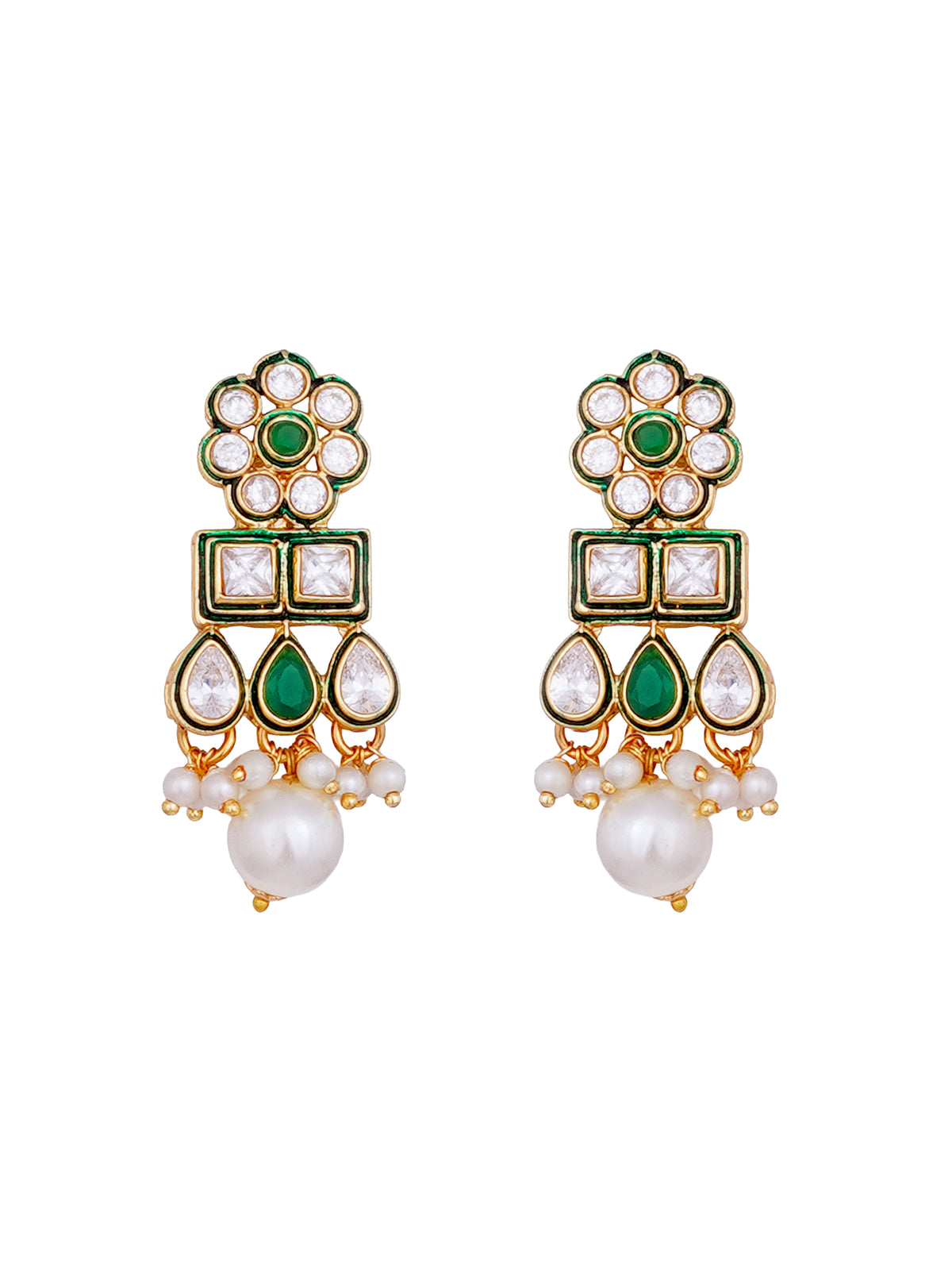 Royal Pearl Kundan Polki Choker Necklace Set
