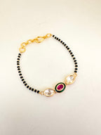 Rangoli Noir Mangalsutra Bracelet