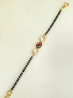 Rangoli Noir Mangalsutra Bracelet