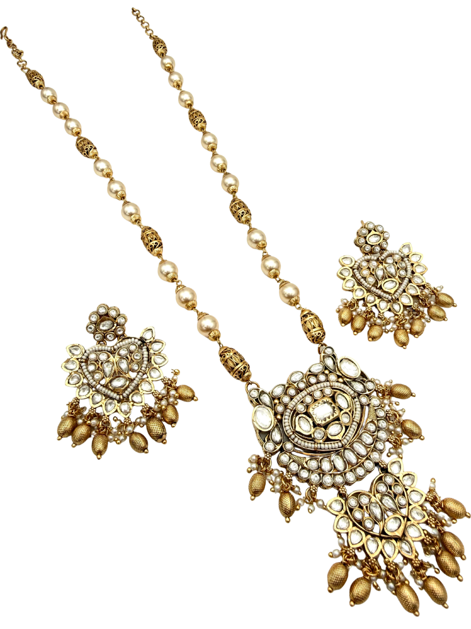 Pearl Drop Kundan Necklace