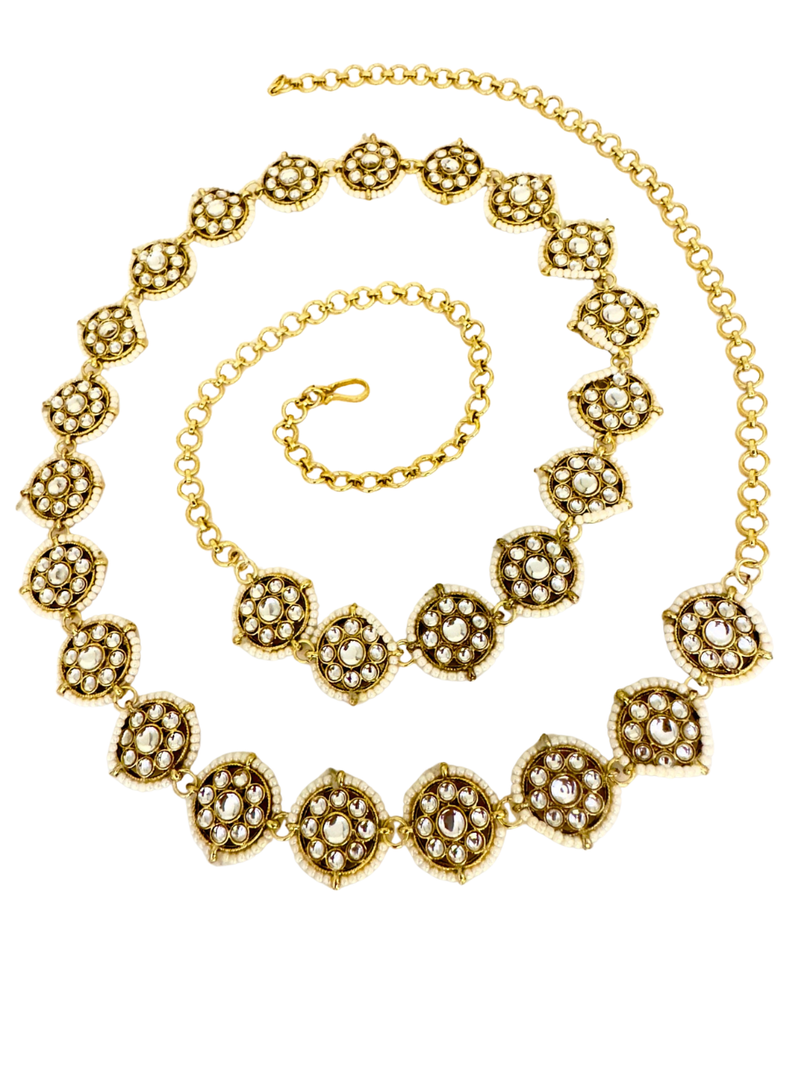 Traditional Kundan Pearl Kamarbandh