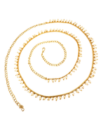 Pearl Beaded Golden Kamarbandh (Waist Belt)