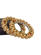 Royal Pearl Kundan Bangles