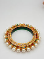 Pearl Kundan Bangles