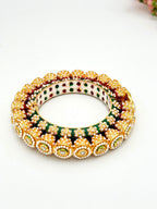 Royal Kundan Pearl Bangles