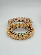 Royal Kundan Pearl Bangles