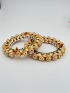 Royal Pearl Kundan Bangles