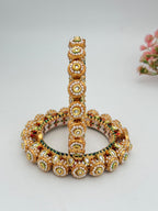 Royal Pearl Kundan Bangles