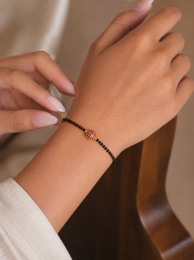 RubyNoir Mangalsutra Bracelet