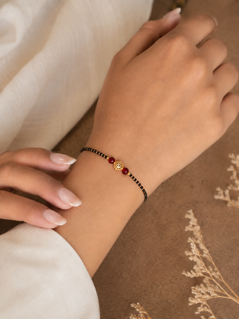 RubyCharm Noir Bracelet